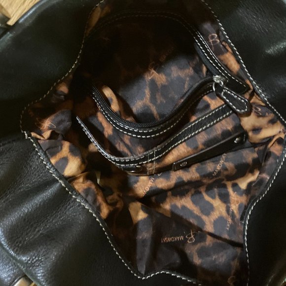 100% Genuine Leather by B. Makowsky Black Purse - Picture 12 of 16